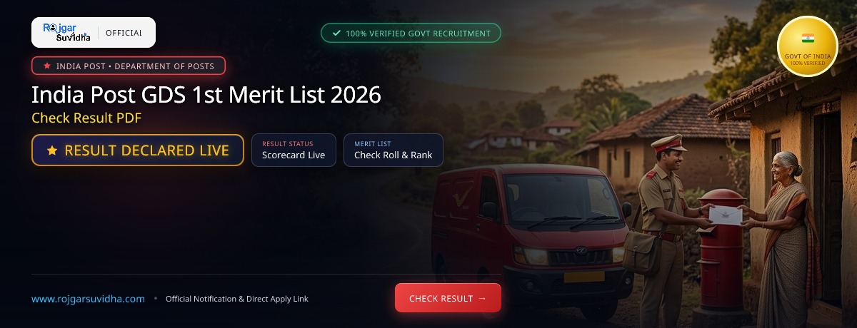 India Post GDS 1st Merit List 2026: Check Result PDF